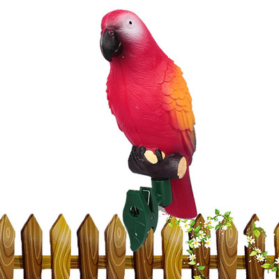 LED saules dārza gaisma Papagaiļa Ziemassvētku gaismas āra spuldzes Plastmasas saules enerģijas panelis ar klipu lampas ceļu nakts zāliena gaisma