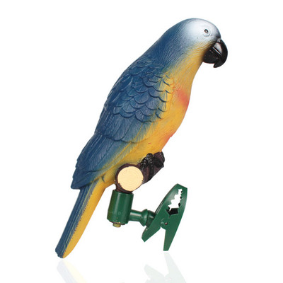 LED saules dārza gaisma Papagaiļa Ziemassvētku gaismas āra spuldzes Plastmasas saules enerģijas panelis ar klipu lampas ceļu nakts zāliena gaisma