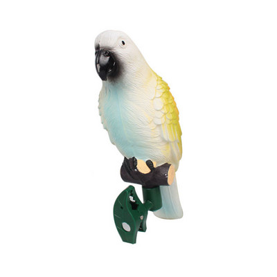 LED saules dārza gaisma Papagaiļa Ziemassvētku gaismas āra spuldzes Plastmasas saules enerģijas panelis ar klipu lampas ceļu nakts zāliena gaisma