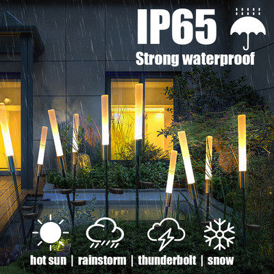 2/4 kom vanjske solarne svjetiljke za travnjak vodootporne ulične svjetiljke od nehrđajućeg čelika vrtna staza četvrtasta svjetla za pejzaž