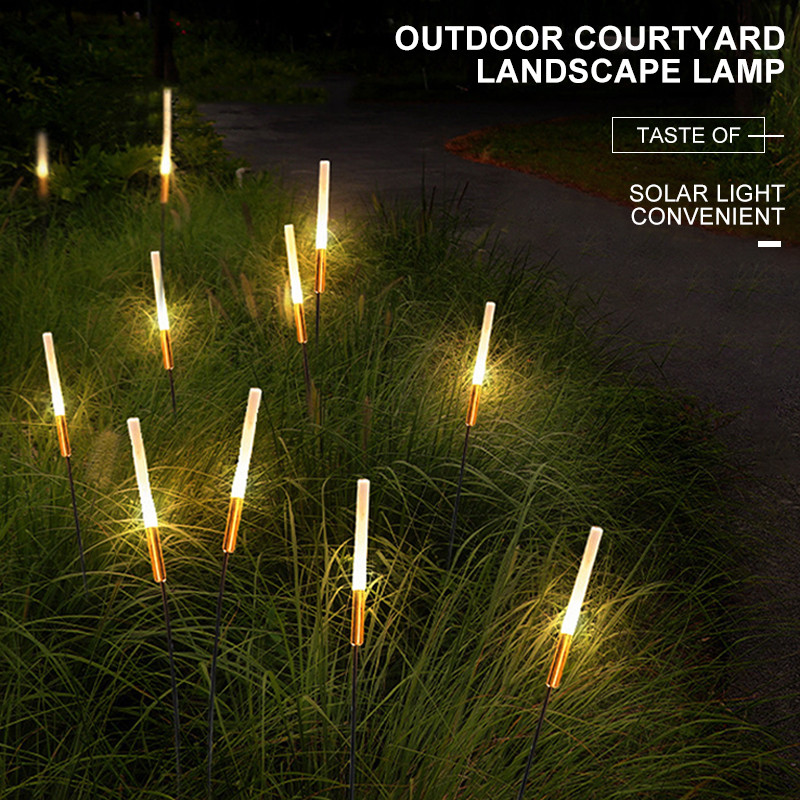 2/4gab āra saules zāliena gaismas ūdensnecaurlaidīgas ielu lampas nerūsējošā tērauda dārza celiņa kvadrātveida ainavu gaismas