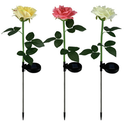 Ar saules enerģiju darbināmas rožu dārza gaismas zāliena un dārza dekorēšanai