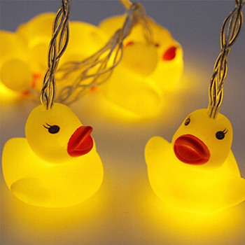 LED Little Yellow Duck Light String Personality Cute Creative Diy Home Nordic Holiday Υπνοδωμάτιο Δωμάτιο Μπαταρία Φανάρι εξωτερικού χώρου