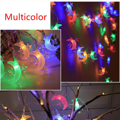 20/10 Led zvaigznes sniegpārsliņu gaismas stīgas Ziemassvētku mājas āra dekorācijas Fairy Lights Garland Baterijas gaismas Kāzu terases dekors
