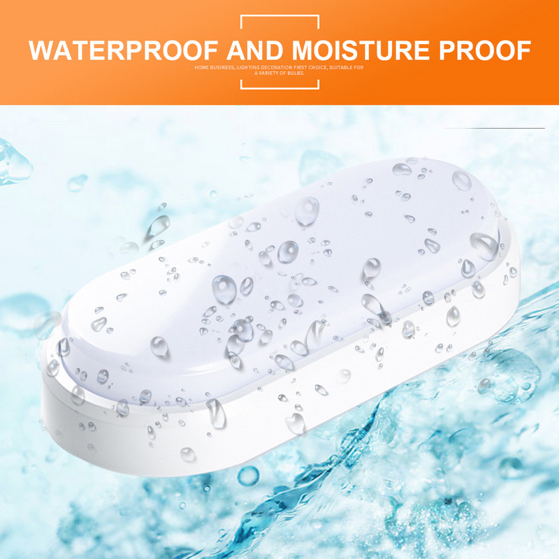 16W moderne LED zidne svjetiljke otporne na vlagu na prednjem trijemu stropna svjetiljka nadgradna ovalna za vanjsku vrtnu kupaonsku rasvjetu