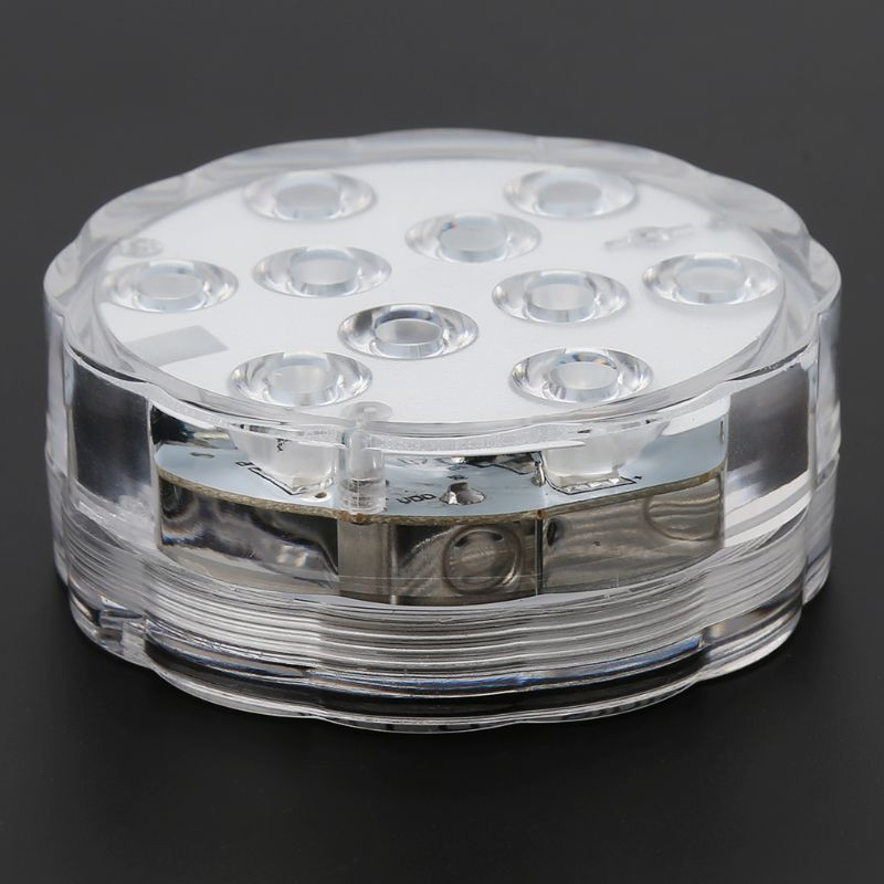 Panardinamas LED apšvietimas su nuotolinio valdymo pulteliu, vandeniui atsparus RGB Daugiaspalvis 10 LED L G2AB