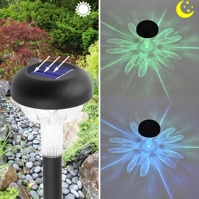 6gab āra LED saules gaismas krāsainas ūdensnecaurlaidīgas dārza gaismas automātiskas ieslēgšanas/izslēgšanas zāliena iekšpagalma dekorēšanai ainavas apgaismojumam