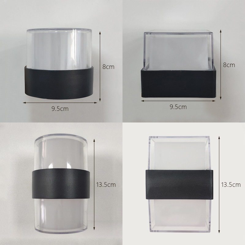 9W 18W LED vanjska vodootporna zidna svjetiljka Akrilni abažur Zidna svjetiljka Vrt Hodnik Prolaz Svjetlo za trijem Unutarnja svjetla za spavaću sobu