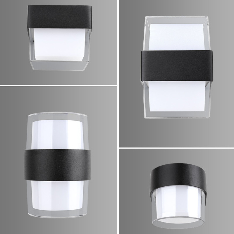 9W 18W LED vanjska vodootporna zidna svjetiljka Akrilni abažur Zidna svjetiljka Vrt Hodnik Prolaz Svjetlo za trijem Unutarnja svjetla za spavaću sobu