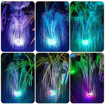 Помпа за слънчев фонтан 3,5 W LED светлини Захранван от слънчеви панели Фонтан Цветна градинска езерце Декорация Помпа Водопад Плувни басейни