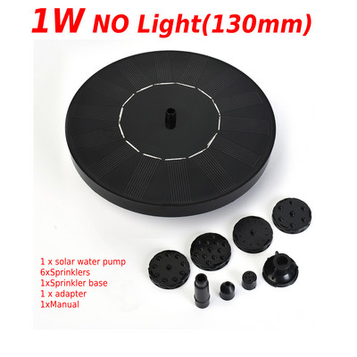 Solarna pumpa za fontane 3,5 W LED svjetla Fontana na solarni panel Pumpa za ukrašavanje šarenog vrtnog jezerca Vodopad Bazeni