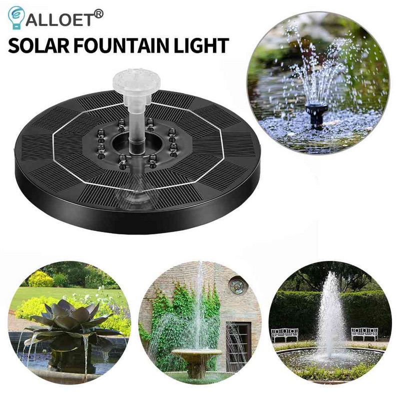 Solarna pumpa za fontane 3,5 W LED svjetla Fontana na solarni panel Pumpa za ukrašavanje šarenog vrtnog jezerca Vodopad Bazeni