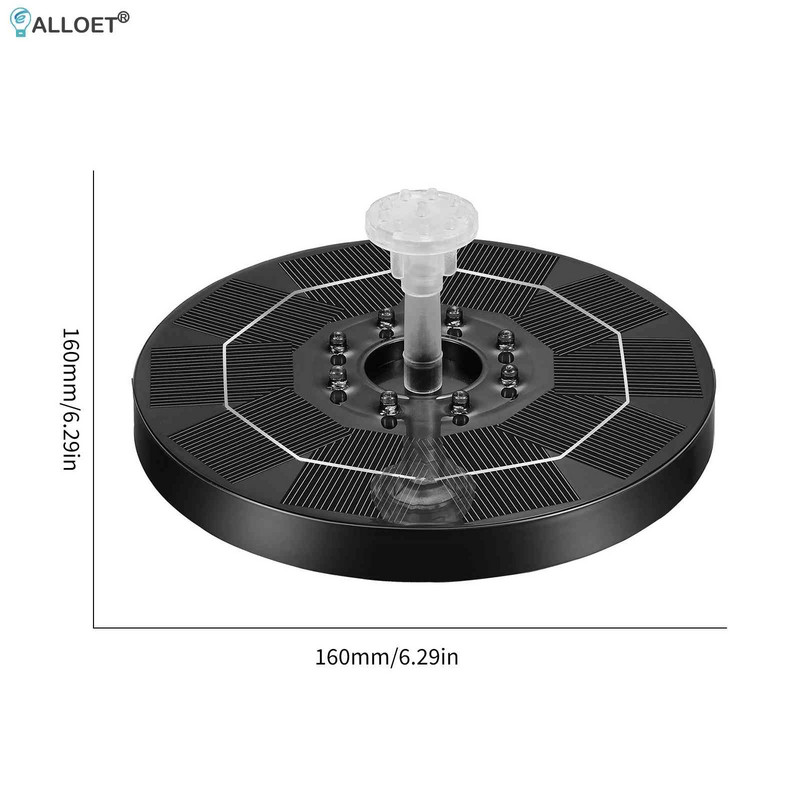 Solarna pumpa za fontane 3,5 W LED svjetla Fontana na solarni panel Pumpa za ukrašavanje šarenog vrtnog jezerca Vodopad Bazeni
