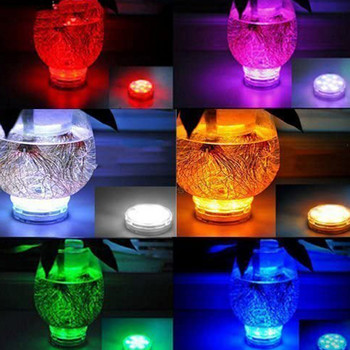 Подводни светлини LED RGB потопяема светлина с дистанционно управление Водоустойчива нощна лампа за домашен декор Парти Плувен басейн Езеро