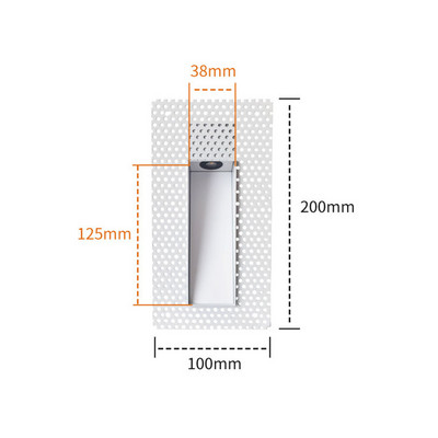 Modern keret nélküli lépcsős lámpa PIR mozgásérzékelős saroklámpa beltéri folyosó süllyesztett láblámpa otthon Hotel dekoráció fali lámpa