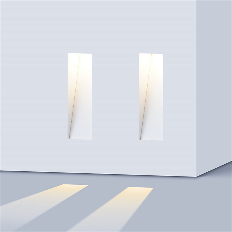 Modern keret nélküli lépcsős lámpa PIR mozgásérzékelős saroklámpa beltéri folyosó süllyesztett láblámpa otthon Hotel dekoráció fali lámpa