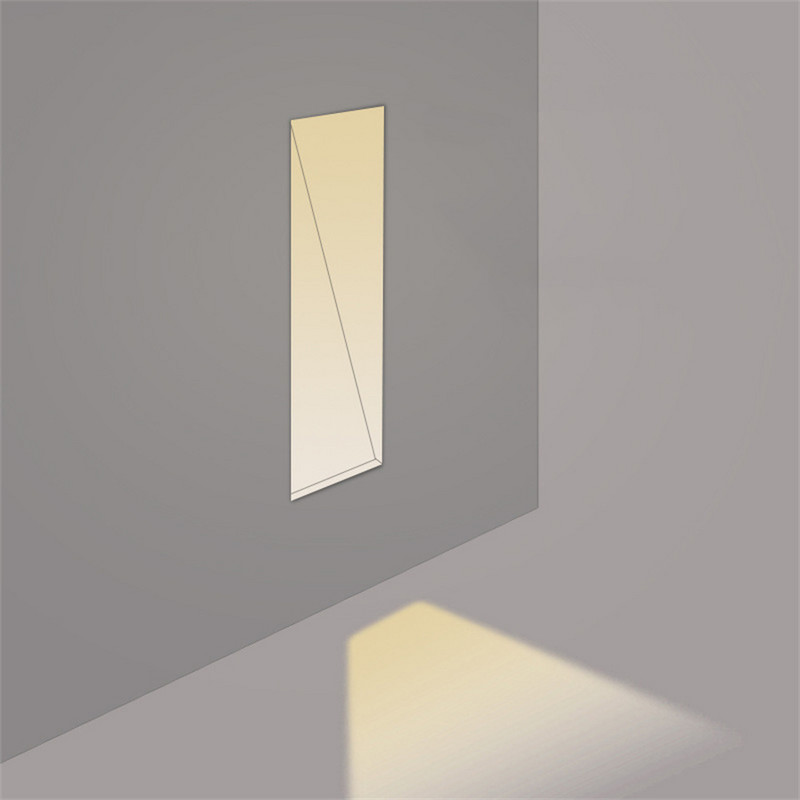 Modern keret nélküli lépcsős lámpa PIR mozgásérzékelős saroklámpa beltéri folyosó süllyesztett láblámpa otthon Hotel dekoráció fali lámpa