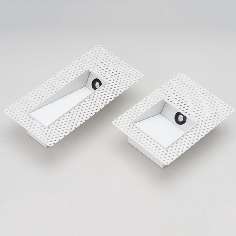 Modern keret nélküli lépcsős lámpa PIR mozgásérzékelős saroklámpa beltéri folyosó süllyesztett láblámpa otthon Hotel dekoráció fali lámpa