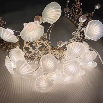 LED fényfüzér 3M 2M Seahorse Seastar Shell Fairy ünnepi füzér lámpa karácsonyra kültéri, beltéri esküvői party dekoráció