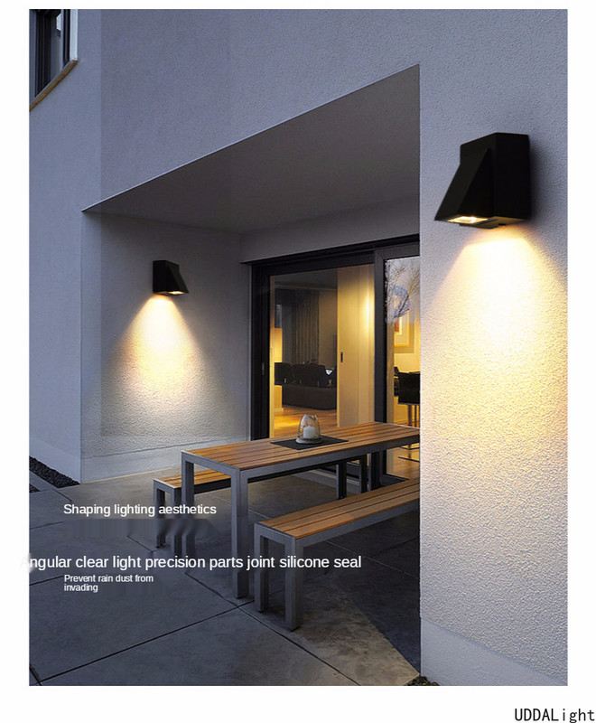 Kültéri fali lámpa kerti lámpák erkély edzett üveg RoHS CE 85-265V Ce