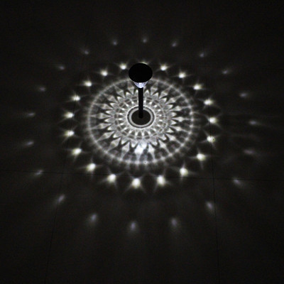 LED-es napelemes fényvetítés hullámzó gyepfény udvari kültéri kerti dekoráció vízálló világítási ösvény dekoratív fény