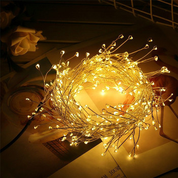 5M/3M медна жица Светлинни струни Приказна гирлянда Светлинна струна Сватбено парти Коледна декорация на дома LED струни Светлини Fariy