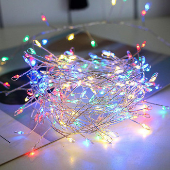 5M/3M медна жица Светлинни струни Приказна гирлянда Светлинна струна Сватбено парти Коледна декорация на дома LED струни Светлини Fariy