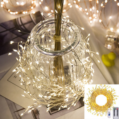 5M/3M varinės vielos šviesos stygos Pasakų girlianda Šviesos stygos vestuvių vakarėlis Kalėdinis namų dekoravimas LED stygos lemputės Fariy