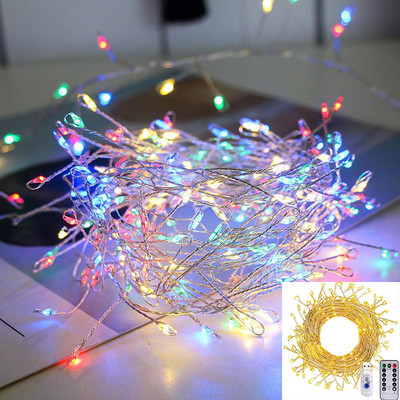 5M/3M varinės vielos šviesos stygos Pasakų girlianda Šviesos stygos vestuvių vakarėlis Kalėdinis namų dekoravimas LED stygos lemputės Fariy