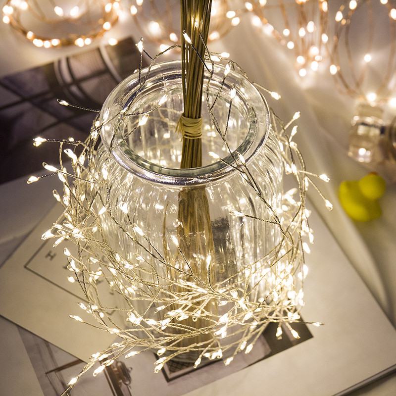 5M/3M varinės vielos šviesos stygos Pasakų girlianda Šviesos stygos vestuvių vakarėlis Kalėdinis namų dekoravimas LED stygos lemputės Fariy