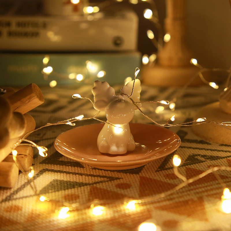 5M/3M varinės vielos šviesos stygos Pasakų girlianda Šviesos stygos vestuvių vakarėlis Kalėdinis namų dekoravimas LED stygos lemputės Fariy