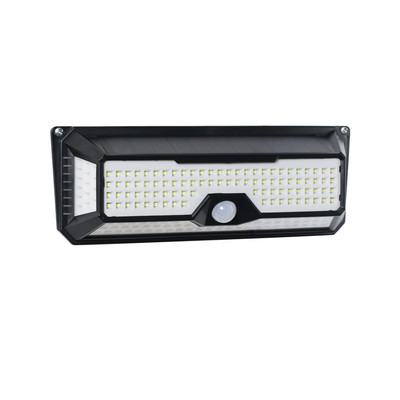 180 LED saules gaismas dārza dekorēšanai PIR kustības sensora sienas lampa Ūdensizturīga ar saules enerģiju darbināma avārijas drošības gaisma