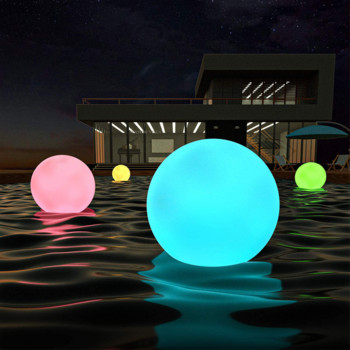 Соларно осветление за басейн Плаваща лампа за плувен басейн RGB топка за промяна на цвета/лотос градински светлини Външен надуваем басейн Подводна светлина