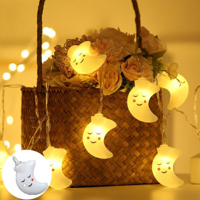 Ar USB/baterijām darbināma jauka kaķa ķepa raķete mākonis feja LED gaismas virtene Ziemassvētku vītne dzimšanas dienas svinībām kāzu guļamistabas dekorēšanai