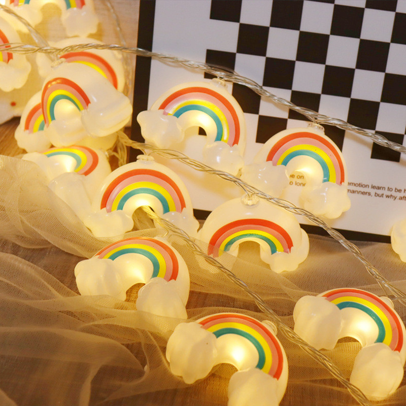 Ar USB/baterijām darbināma jauka kaķa ķepa raķete mākonis feja LED gaismas virtene Ziemassvētku vītne dzimšanas dienas svinībām kāzu guļamistabas dekorēšanai