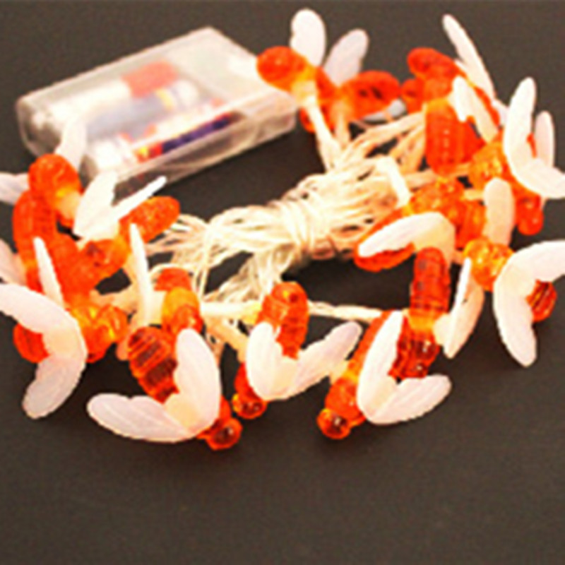 3M 6M Honey Bee String Lights Vanjski vrtni ukras Girlland Fairy Lighting Dekor stražnjeg dvorišta Vanjski pogon Vodootporan 2023.