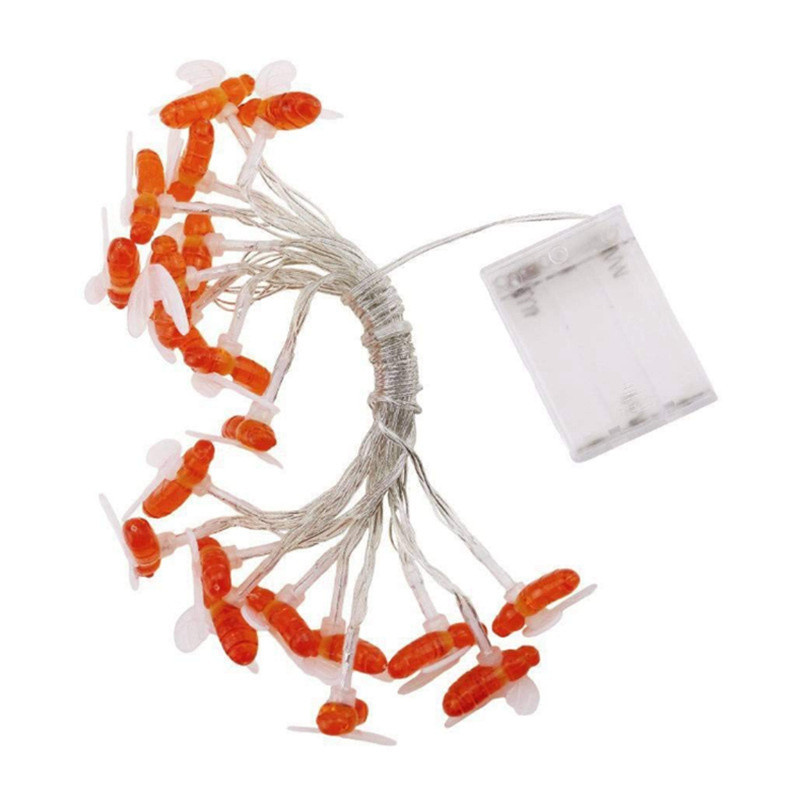 3M 6M Honey Bee String Lights Vanjski vrtni ukras Girlland Fairy Lighting Dekor stražnjeg dvorišta Vanjski pogon Vodootporan 2023.