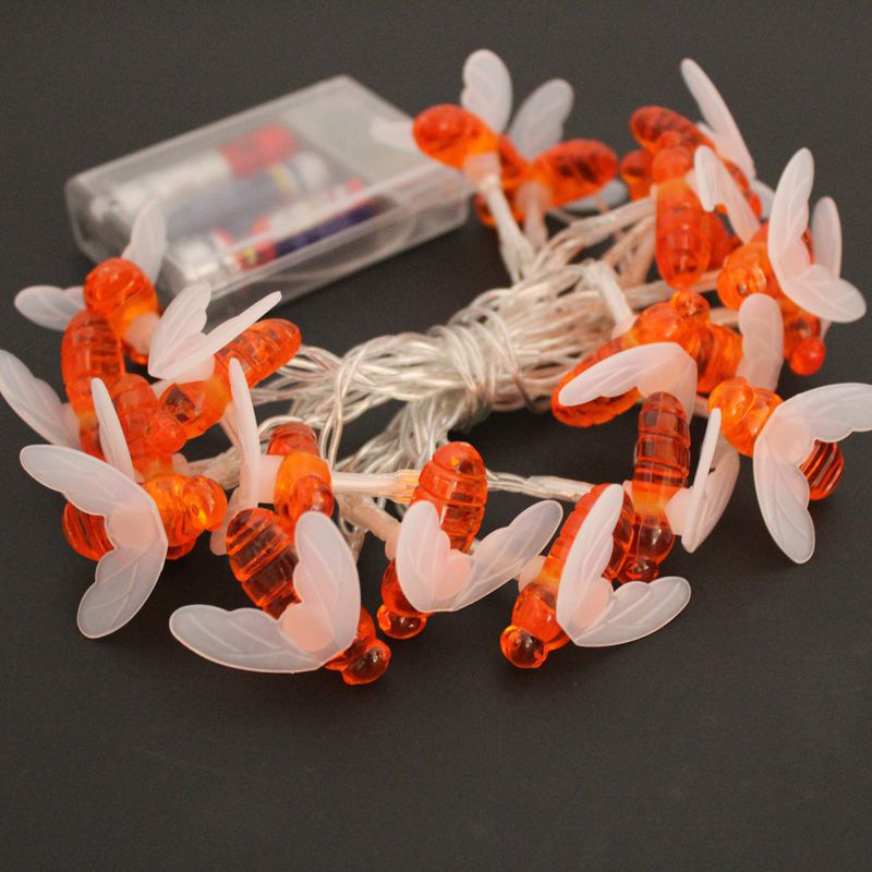 3M 6M Honey Bee String Lights Vanjski vrtni ukras Girlland Fairy Lighting Dekor stražnjeg dvorišta Vanjski pogon Vodootporan 2023.