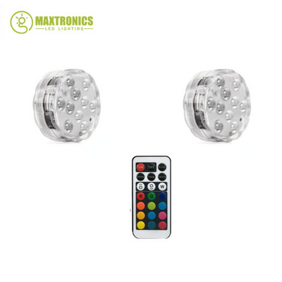 LED víz alatti lámpa RGB távirányító IP68 vízálló tóhoz kültéri úszómedencéhez dekoratív akváriumi akváriumi éjszakai lámpa
