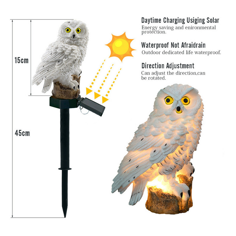 Pūces formas gaismas LED saules dārza gaisma Pūces zāliena lampa Ūdensnecaurlaidīga saules LED gaismas āra apgaismojums Nakts gaismas dekoratīvais dārzs