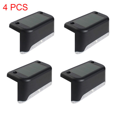 4 gabali Saules gaismas āra ūdensnecaurlaidīga saules lampa dārza dekorēšanai Gaismas vadības sensors Verandas apgaismojums lampu kāpnēm