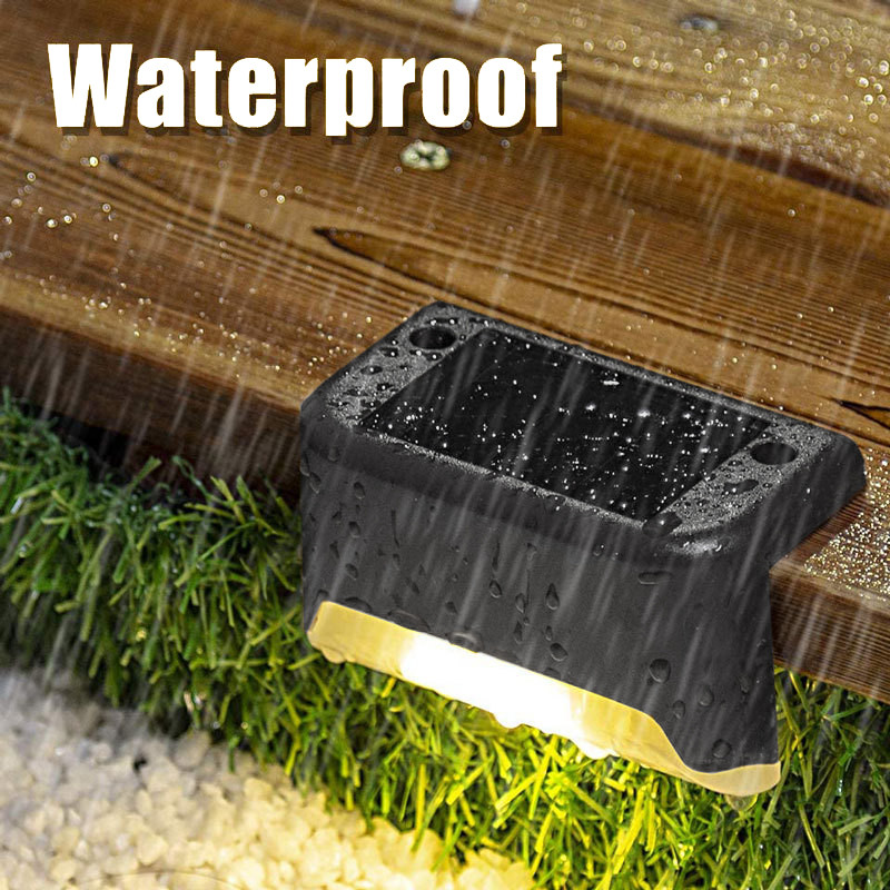 4 gabali Saules gaismas āra ūdensnecaurlaidīga saules lampa dārza dekorēšanai Gaismas vadības sensors Verandas apgaismojums lampu kāpnēm