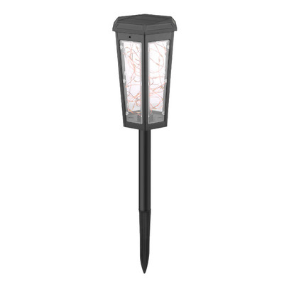 Ar saules enerģiju darbināma ceļa lampa āra apgaismojuma gaismas sensora gājēju celiņa lampa automātiskais apgaismojums ar saules enerģiju darbināms LED zāliena apgaismojums gājēju celiņam