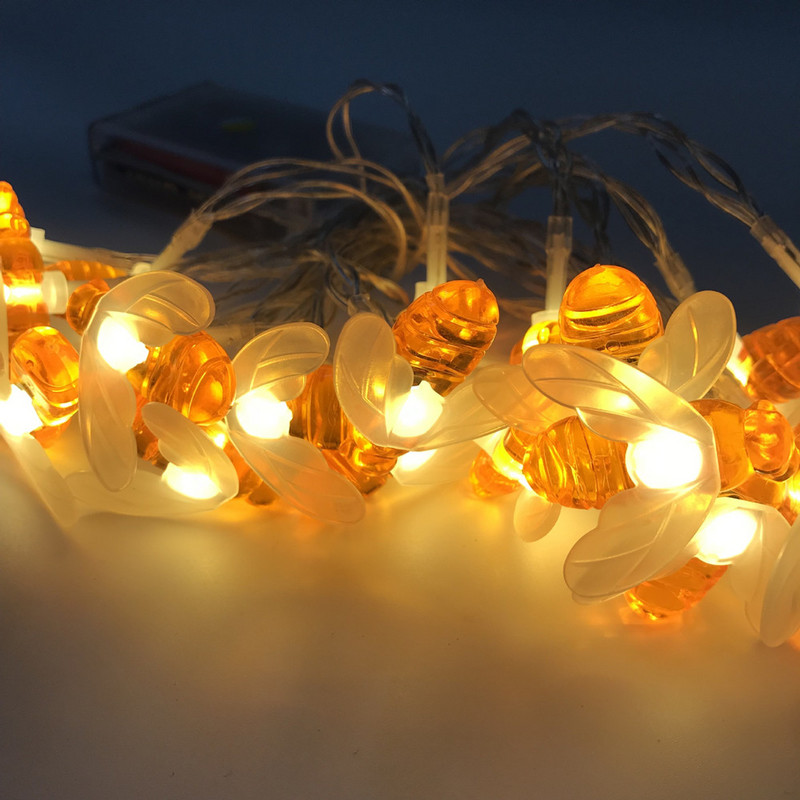 Nova svjetiljka za pčele na solarnu energiju Vodootporna traka svjetiljke za vanjsku upotrebu Izvor robe Festivalska ukrasna svjetiljka u boji Traka svjetiljke za insekte