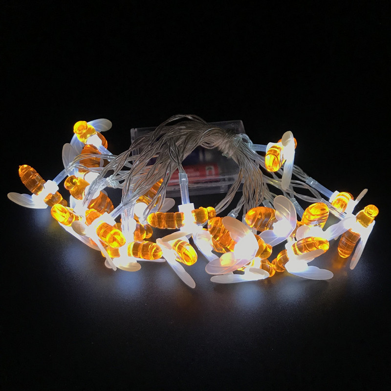 Nova svjetiljka za pčele na solarnu energiju Vodootporna traka svjetiljke za vanjsku upotrebu Izvor robe Festivalska ukrasna svjetiljka u boji Traka svjetiljke za insekte