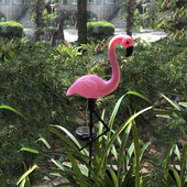 Led Flamingo vandeniui atsparus saulės vejos apšvietimas lauko sodo dekoravimui Šviesios sodo grindys su kraštovaizdžio šviestuvais