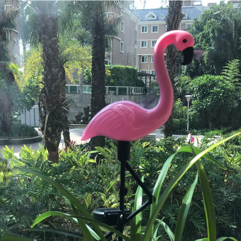 Led Flamingo vandeniui atsparus saulės vejos apšvietimas lauko sodo dekoravimui Šviesios sodo grindys su kraštovaizdžio šviestuvais