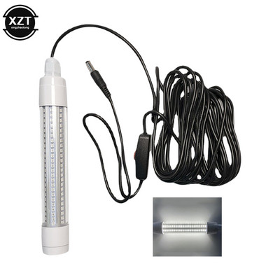 12V-24V 5M povandeninis žvejybos žibintas LED giliai lašinamas vandeniui atsparus IP68 masalų žuvies ieškiklio lemputė pritraukia krevetes kalmarus krilius po vandeniu