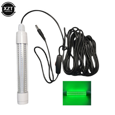 12V-24V 5M povandeninis žvejybos žibintas LED giliai lašinamas vandeniui atsparus IP68 masalų žuvies ieškiklio lemputė pritraukia krevetes kalmarus krilius po vandeniu