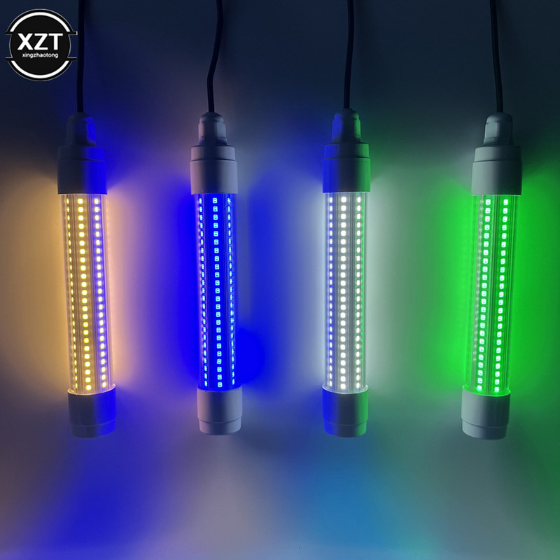 12V-24V 5M povandeninis žvejybos žibintas LED giliai lašinamas vandeniui atsparus IP68 masalų žuvies ieškiklio lemputė pritraukia krevetes kalmarus krilius po vandeniu